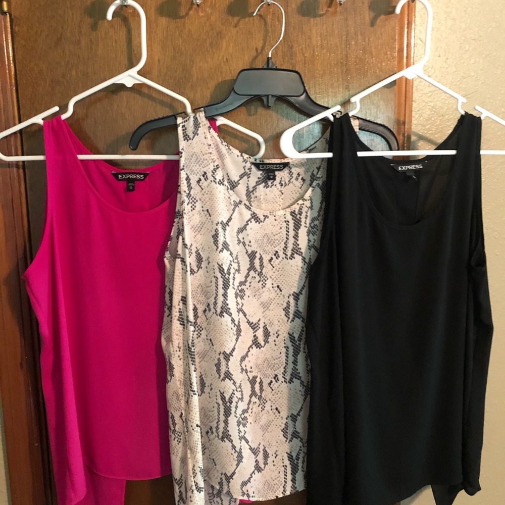 Tops from express 💙🖤🤍